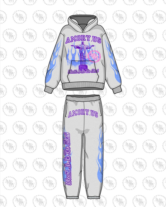 AmoryUs “Wealth Is In The Mind” Sweatsuit